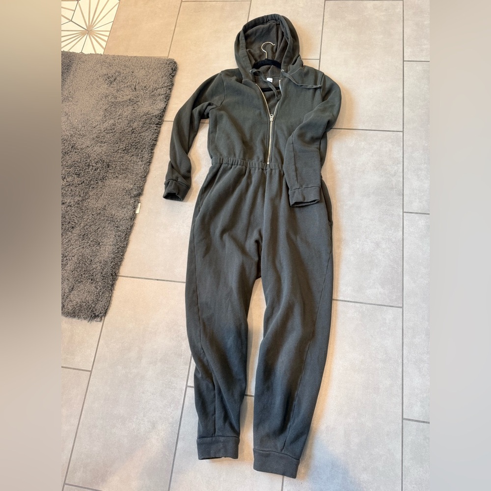Old Navy Charcoal Black Jumpsuit with Zipper